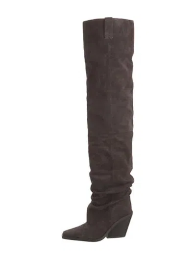 Pre-owned Michael Kors Suede Slouch Boots In Brown