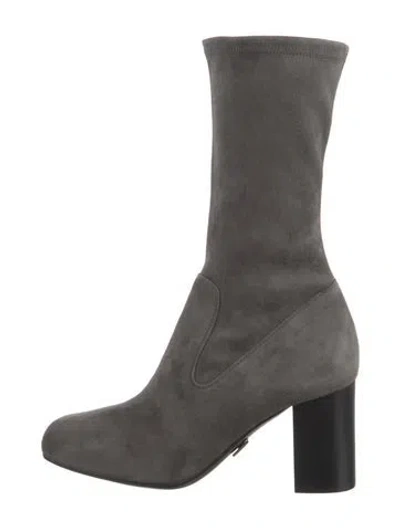 Pre-owned Michael Kors Suede Sock Boots In Gray