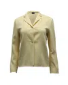 Michael Kors Suit Jacket In Yellow Wool In Yellow