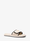 Michael Kors Suki Canvas Slide Sandal In Black