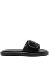 Michael Kors Suki Embellished Slide Sandal In Black