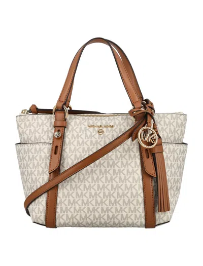 Michael Kors Sullivan Sm Conv Tz Tote In Beige