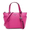 Michael Kors Sullivan Small Saffiano Leather Top-zip Tote Bag In Red