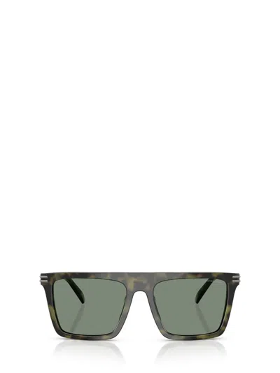 Michael Kors Edgewater 55mm Flat Top Square Sunglasses In Green