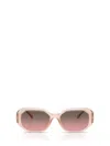Michael Kors 54mm Irregular Sunglasses In Pink