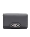 Michael Kors Super-small Satchel With Logo In Black
