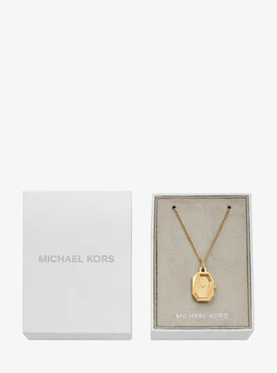 Michael Kors Suri Gold-tone Watch Necklace