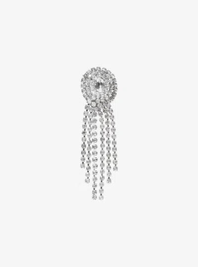 Michael Kors Swarovski Chandelier Brooch In Silver