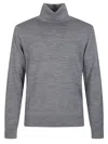 Michael Kors Roll-neck Merino Jumper In Gray