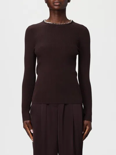 MICHAEL KORS SWEATER MICHAEL KORS WOMAN COLOR BROWN,H63430032