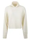 Michael Kors Crop Tnk Dolman Swtr Sweater In White