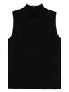 Michael Kors High-neck Sleeveless Top In Black