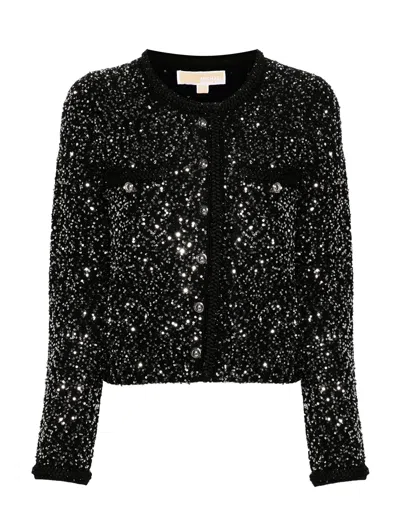Michael Kors Sweaters Black In Printed
