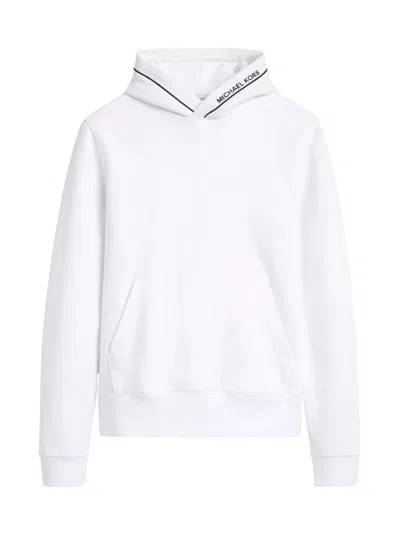 Michael Kors Sweatshirt With Logo On The Edge In White