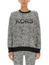 Michael Kors Sweatshirt With Logo Print In White