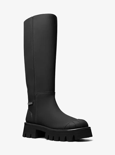 Michael Kors Sydra Rubber Boot In Black