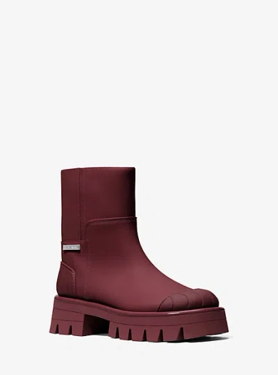 Michael Kors Sydra Rubber Boot In Red