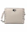 Michael Kors Sylvie Stud Medium Messenger Bag In Beige