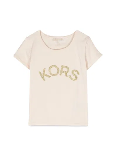 Michael Kors T Shirt Logo In Neutral