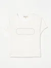 Michael Kors Logo-embroidered T-shirt In Weiss