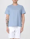 Michael Kors Crew Neck Logo Embroidered T-shirt In Blue