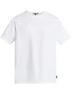 Michael Kors Logo Embossed Cotton T-shirt In White