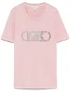 Michael Kors Sage Green Cotton T-shirt In Rosa