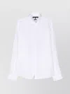 Michael Kors Tailored Button-down Shirt With Curved Hem In White