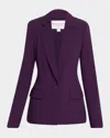 Michael Kors Tailored Single-button Blazer In Purple