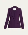 Michael Kors Tailored Single-button Blazer In Purple