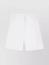 Michael Kors White Bermuda Shorts With Pences In White