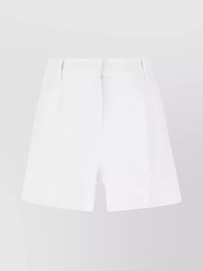 Michael Kors White Bermuda Shorts With Pences