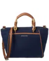 Michael Kors Talia Small Canvas & Leather Tote