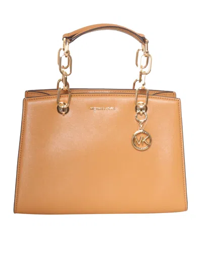 Michael Kors Tan-colored Leather Bag In Beige