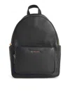 Michael Kors Tanner Medium Backpack In Hammered Leather In Black