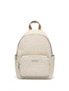 Michael Kors Tanner Monogram-print Backpack In White