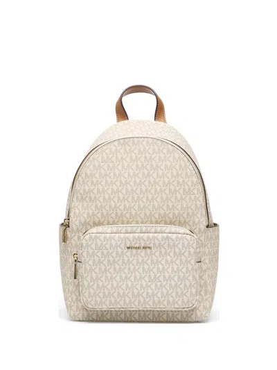 Michael Kors Tanner Monogram-print Backpack In White