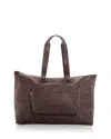Michael Kors Tanner Reversible Packable Large Tote In Brown