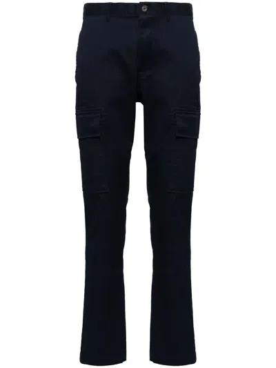 Michael Kors Cotton-blend Cargo Trousers In Blue