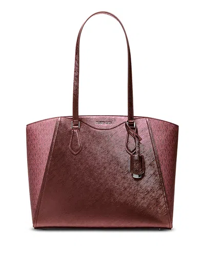 MICHAEL KORS TARYN LARGE DUAL FINISH TOTE