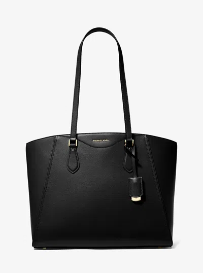 MICHAEL KORS TARYN LARGE LEATHER TOTE BAG