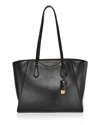 Michael Kors Taryn Large Leather Tote Bag In Black