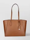 Michael Kors Taryn Large Leather Tote Bag In Brown