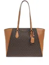 Michael Kors Taryn Large Tote Bag In Brown