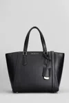 Michael Kors Taryn Shoulder Bag In Black Leather In Black