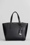 Michael Kors Taryn Shoulder Bag In Black Leather In Black