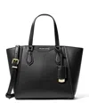 Michael Kors Taryn Small Convertible Crossbody Tote In Black