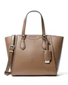 Michael Kors Taryn Small Convertible Crossbody Tote In Driftwood