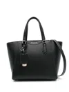 Michael Kors Taryn Shoulder Bag In Black Leather In Black