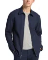 Michael Kors Tech Stretch Zip Shirt In Blue